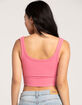 FULL TILT Seamless Chevron Womens Crop Tank Top image number 3