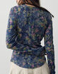 FREE PEOPLE Jamie Womens Printed Long Sleeve Henley Top image number 2