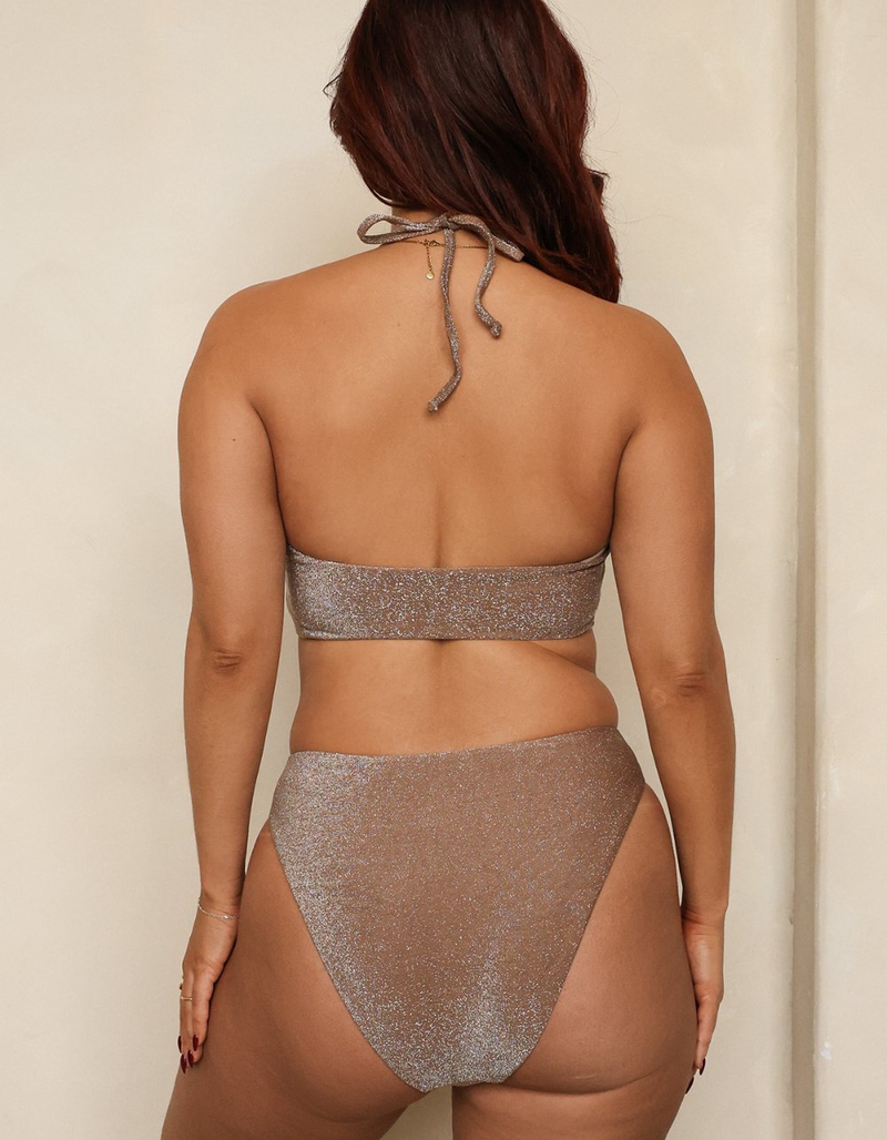 DIPPIN' DAISY'S Amalfi String Tie Bandeau Bikini Top image number 5