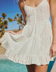 RSQ Lace Trim Womens Babydoll Dress image number 8