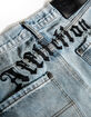 AFFLICTION Black Night Mens Wide Leg Jeans image number 4