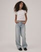 RSQ Girls Low Rise Wide Leg Jeans image number 8