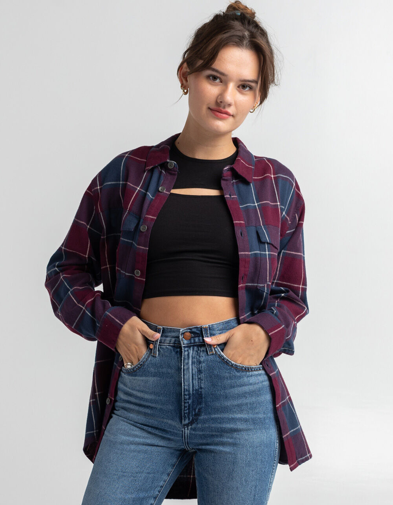 ROXY Turn It Up Check  Womens Flannel Shirt image number 0