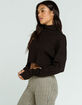 SKY AND SPARROW Womens Black Turtleneck image number 2