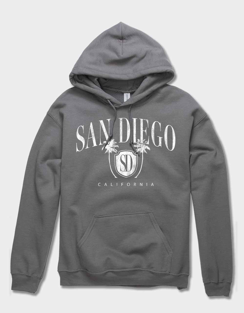 CALIFORNIA San Diego Palms Distressed Unisex Hoodie image number 0