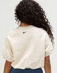 NIKE Sportswear Womens Loose Short Sleeve French Terry Crewneck Sweatshirt image number 4