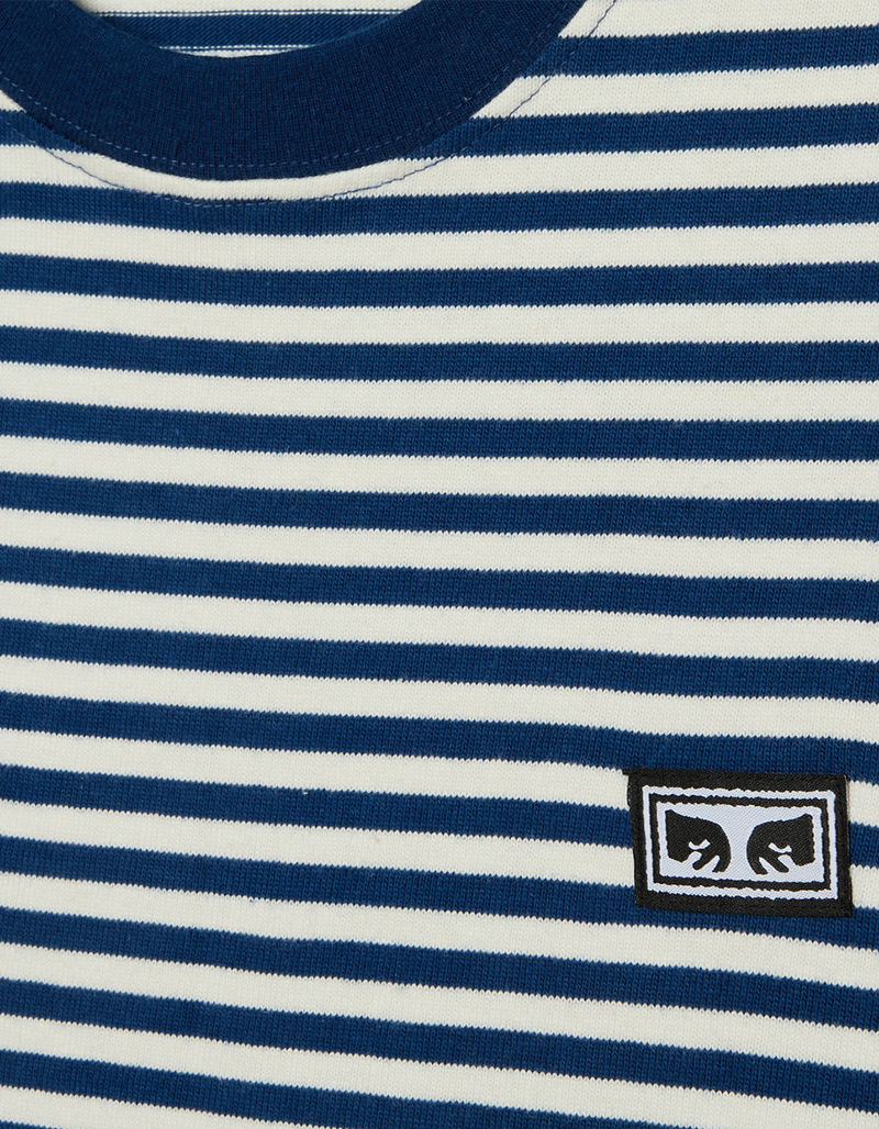 OBEY Established Works Eyes Mens Stripe Tee image number 1