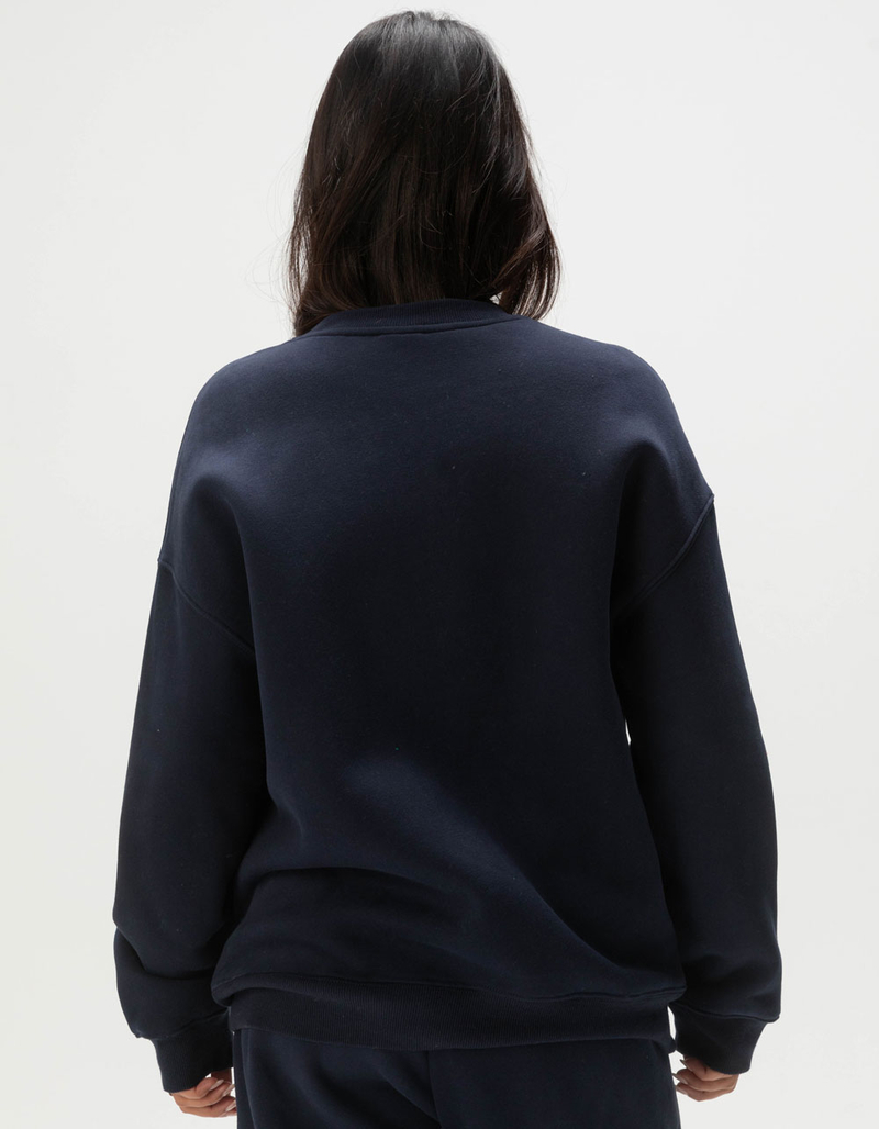 HYPE AND VICE Fresno State University Womens Crewneck Sweatshirt NAVY