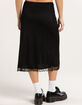 RSQ Womens Low Rise Mesh Midi Skirt image number 4