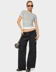 EDIKTED Julietta Contrast Layered Tee image number 4