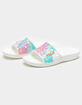CROCS Classic Tie-Dye Graphic Womens Slide Sandals image number 1
