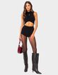 EDIKTED Marcus High Neck Knit Crop Top image number 2