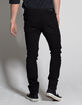 RSQ Seattle Moto Black Mens Skinny Taper Jeans image number 4