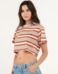 BDG Urban Outfitters Womens Striped Boxy Tee image number 2