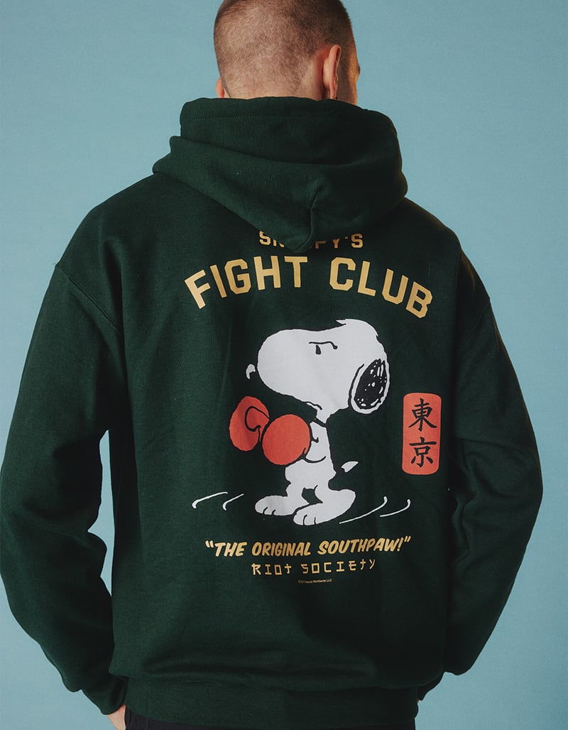 RIOT SOCIETY x Peanuts Snoopy's Fight Club Mens Hoodie image number 0