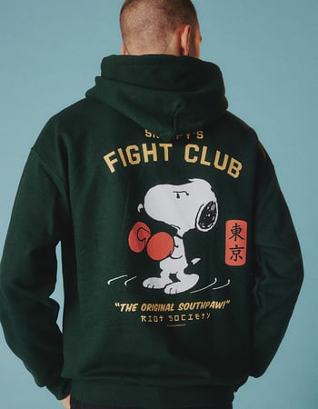RIOT SOCIETY x Peanuts Snoopy's Fight Club Mens Hoodie Primary Image