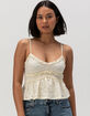 RSQ Womens Lace Ruffle Cami image number 6
