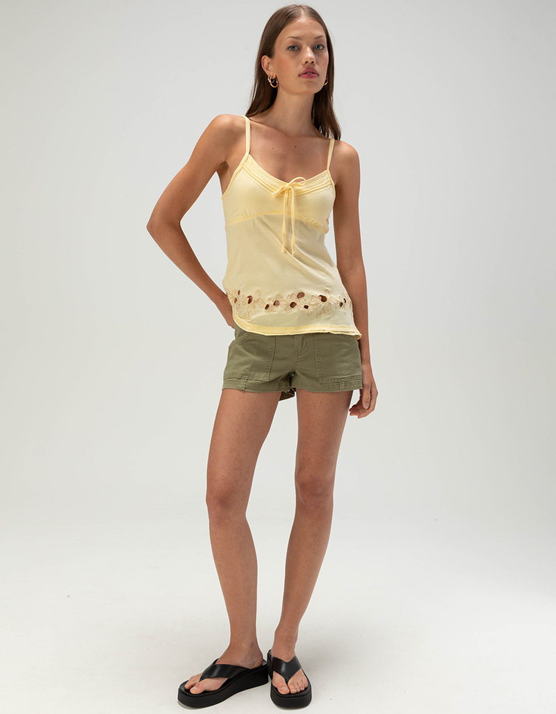 FULL TILT Womens Embroidered Babydoll Top image number 1