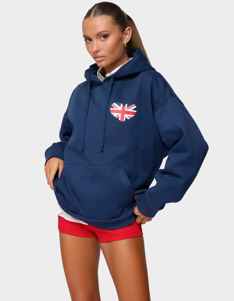 EDIKTED Love London Oversized Hoodie image number 1