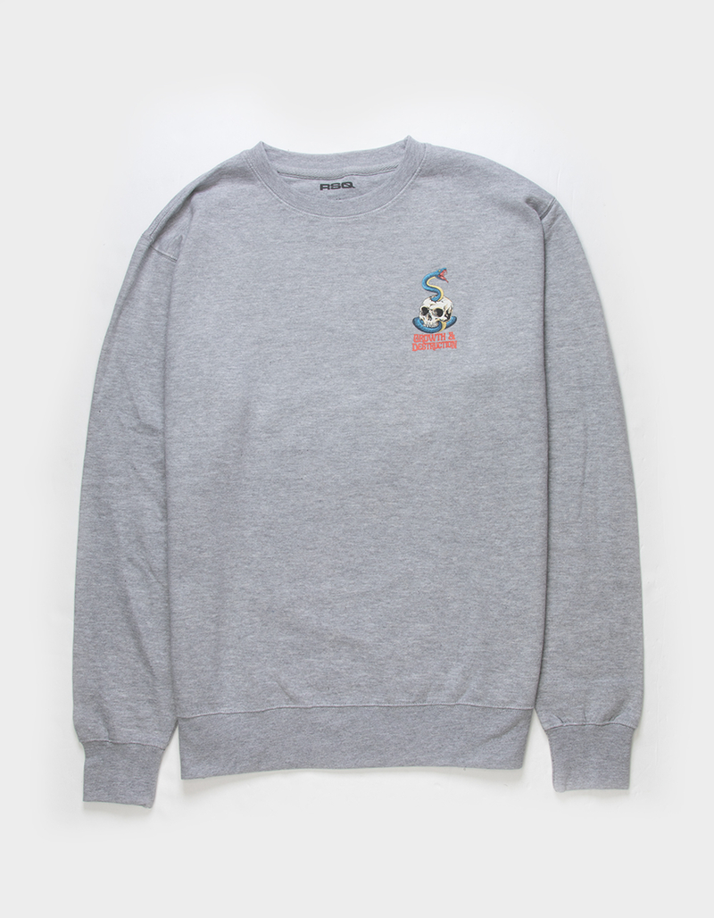 RSQ Mens Growth & Destruction Crewneck Sweatshirt image number 1