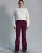 WEST OF MELROSE Womens Corduroy Flare Pants image number 2