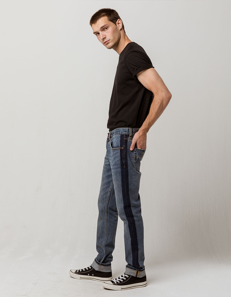 RSQ Seattle Side Contrast Mens Skinny Taper Jeans image number 1
