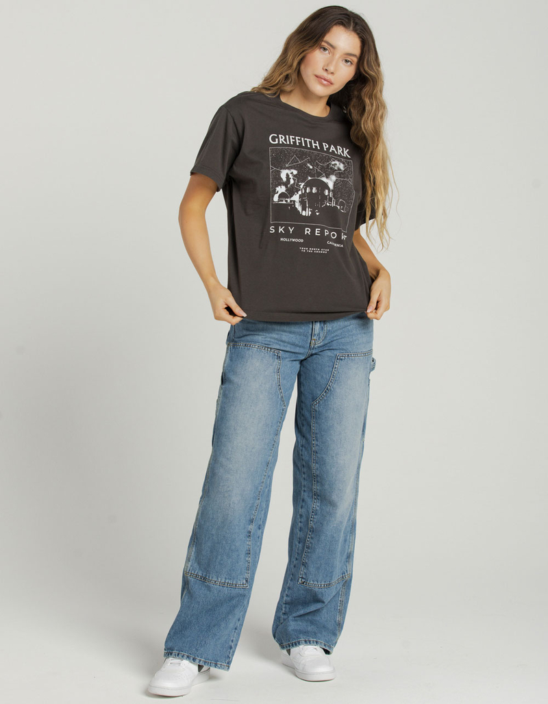 CONEY ISLAND PICNIC Griffith Park Sky Report Womens Boyfriend Tee image number 3