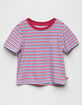 DICKIES Logo Stripe Girls Tee image number 1