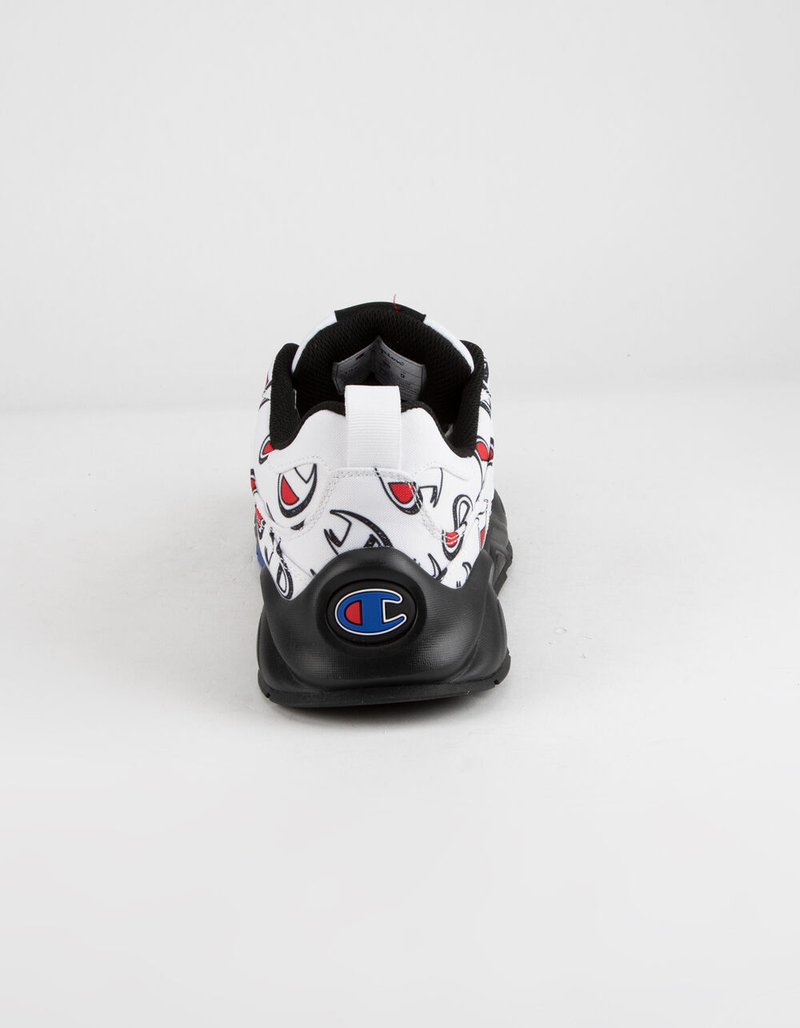 CHAMPION 93Eighteen Repeat C White & Black Mens Shoes image number 4