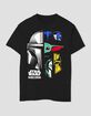 STAR WARS Mandalorian Color Block Panels Unisex Kids Tee image number 1