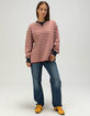 BRIXTON Retro Rugby Womens Long Sleeve Polo Shirt image number 2