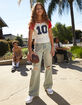 RSQ Girls High Rise Tinted Wide Leg Jeans image number 1