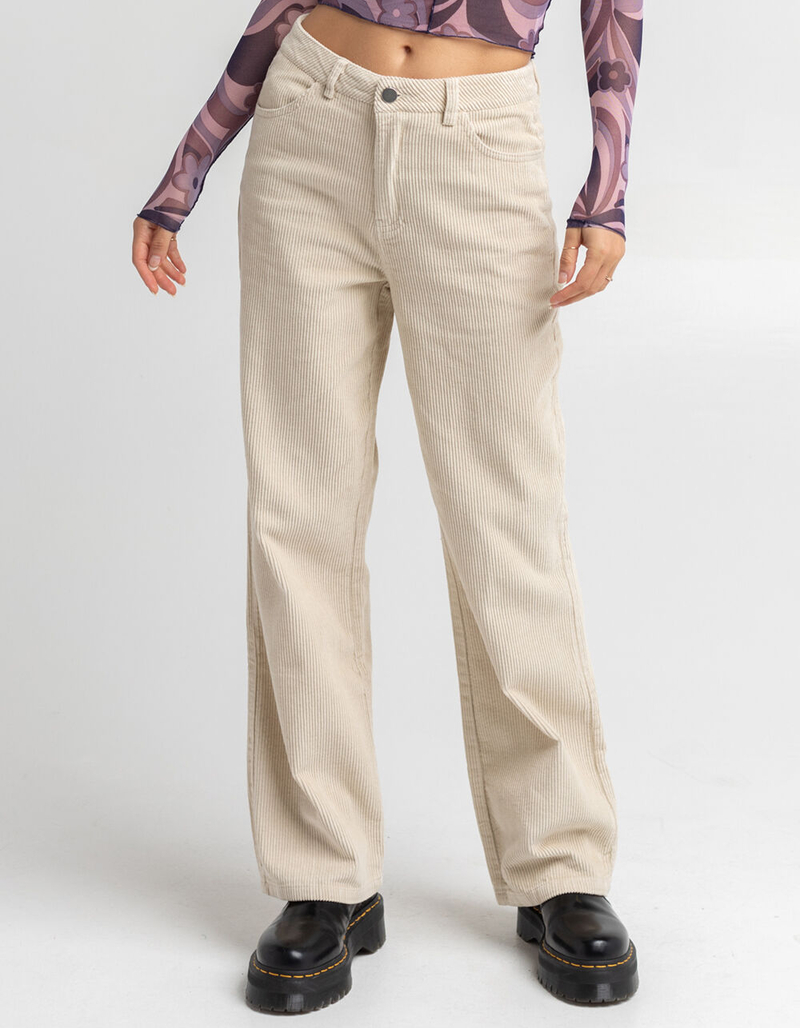 SKY AND SPARROW Corduroy Wide Leg Womens Pants image number 1