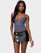 EDIKTED Sheer Lace Cut Out Tank Top image number 1