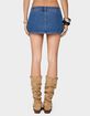 EDIKTED Studded Grommet Denim Mini Skort image number 3