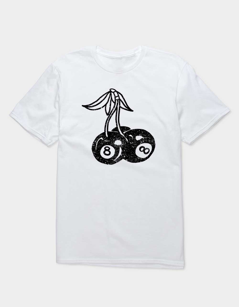 CHERRIES 8 Ball Distressed Unisex Tee image number 0