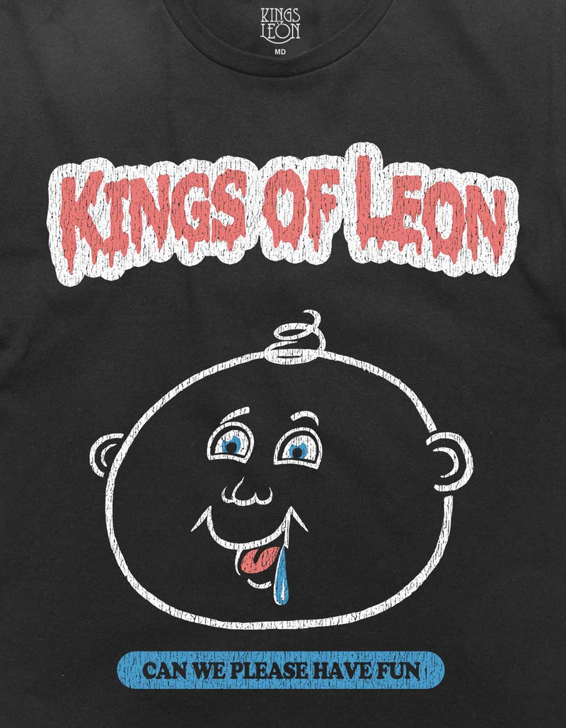 KINGS OF LEON Can We Please Have Fun Face Distressed Unisex Tee image number 1