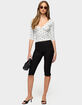 EDIKTED Katey V-Neck Polka Dot Top image number 5