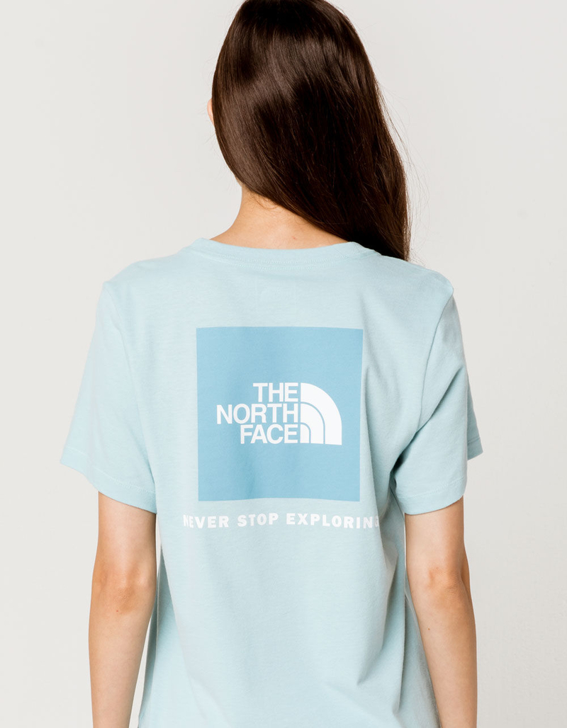 THE NORTH FACE Red Box Light Blue Womens Tee image number 0
