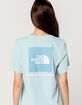 THE NORTH FACE Red Box Light Blue Womens Tee image number 1