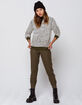 FULL TILT Thermal Olive Womens Jogger Sweatpants image number 1