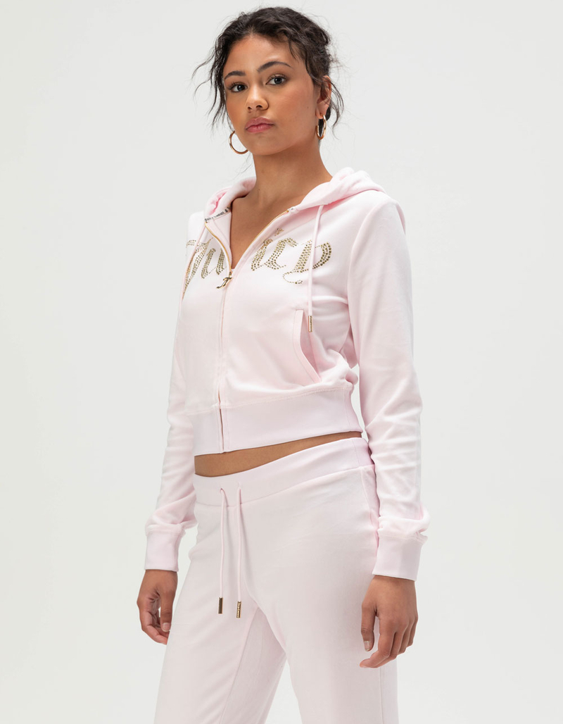 JUICY COUTURE Front Bling Zip-Up Womens Hoodie image number 2