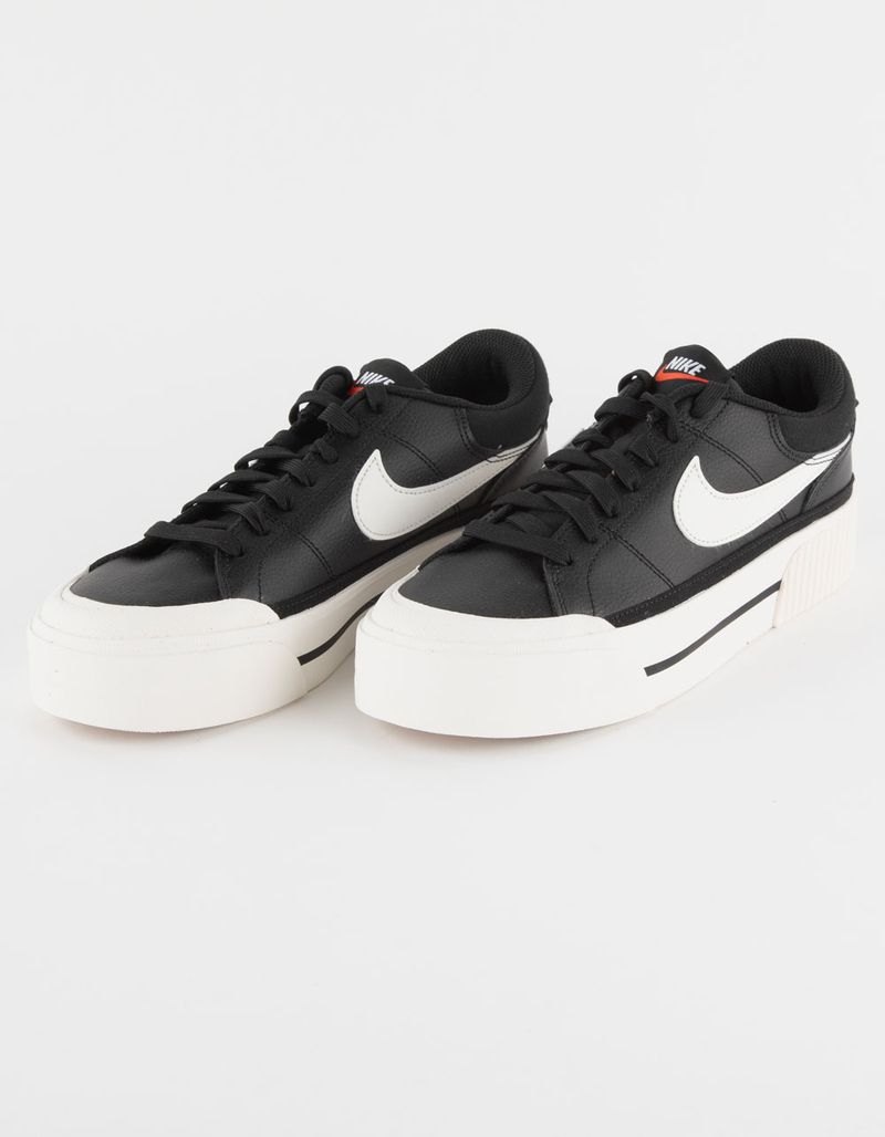 NIKE Court Legacy Lift Womens Shoes BLK/WHT Tillys