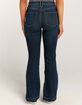 RSQ Womens Mid Rise Porkchop Pocket Flare Jeans image number 4