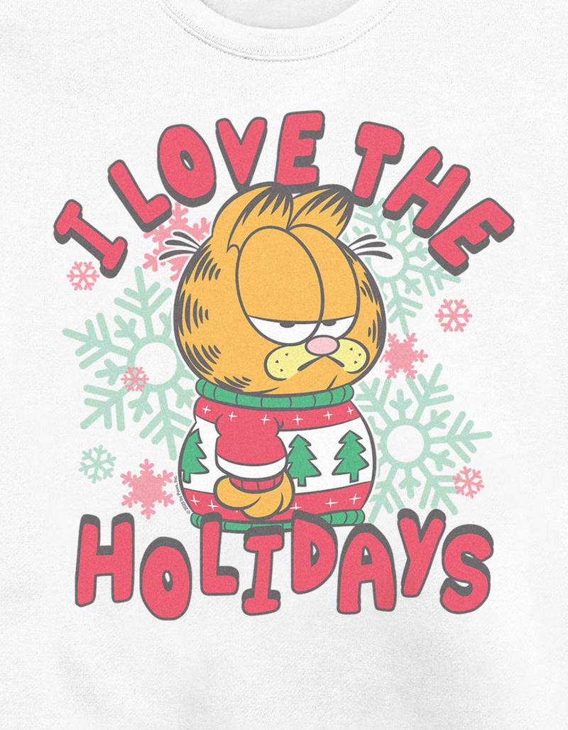 GARFIELD Love Holidays Snowflakes Unisex Crewneck Sweatshirt image number 1