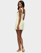 EDIKTED Nairobia Textured Mesh Mini Dress image number 3