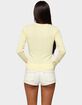 EDIKTED Maeva Button Up Pointelle Top image number 3