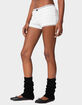 EDIKTED Lenny Lacey Textured Micro Shorts image number 3