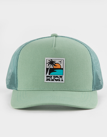 RVCA All The Way Trucker Hat - Men's Hats in Sea Blue