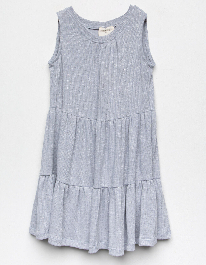 HAYDEN Sleeveless Girls Light Blue Babydoll Dress image number 0